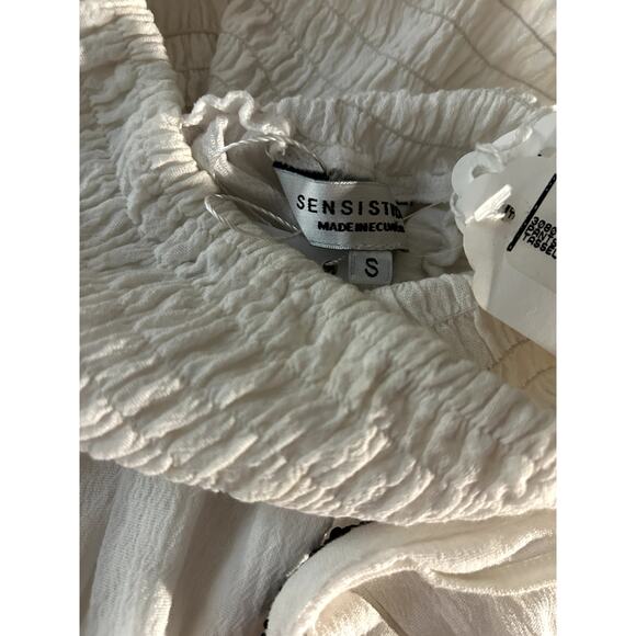 Sensi Studio White Skinny Overlapping Pants - Picture 8 of 9